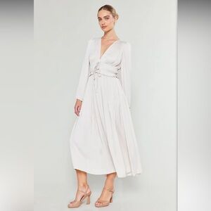 Current air SIDONIE PLEATED MAXI DRESS